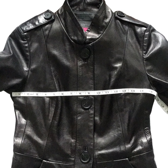 Mackage Genuine Leather Jacket, expresso brown, size S, - Picture 9 of 16